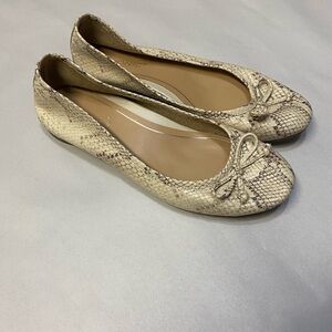 Vionic Women’s Callisto Flats Size 7.5 Embossed Snakeskin Leather Ballet Slip On